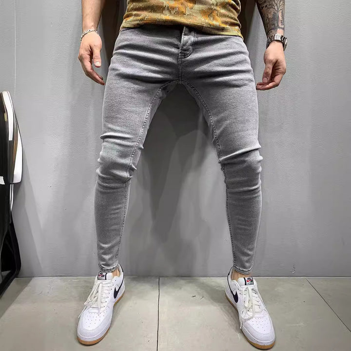 Herrer Slim-Fit Jeans med komfortabel Stretch-kvalitet og moderne vask Stilla