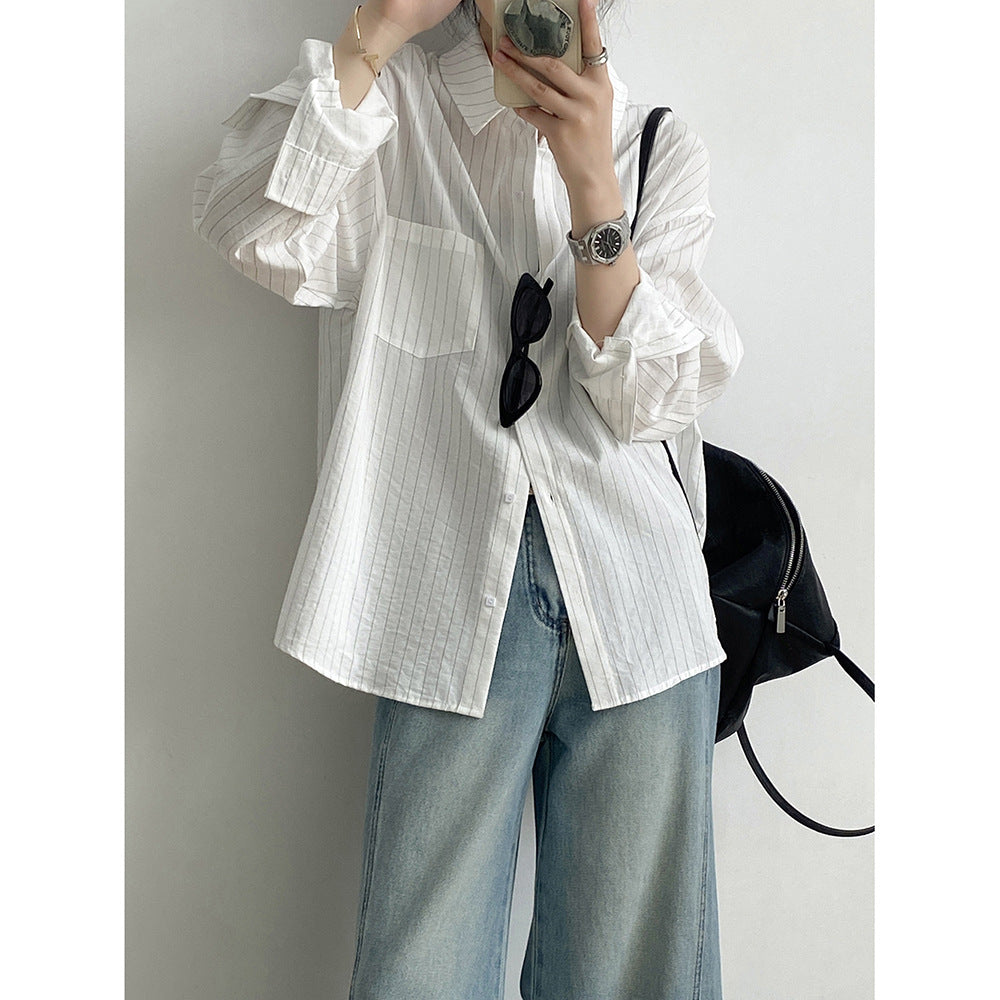Dame skjorte i afslappet oversize-stil fra Stilla