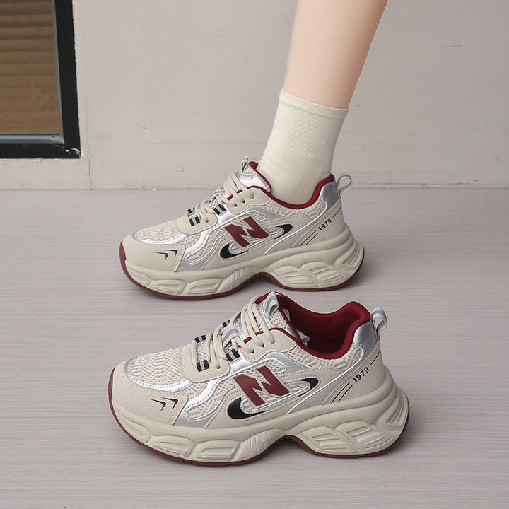 Dame Sporty Sneakers med stødabsorberende konstruktion og åndbar mesh-overflade Stilla