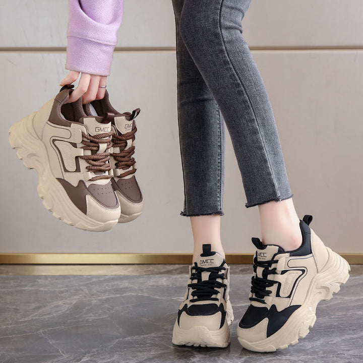 Dame Chunky Sneakers med åndbart overmateriale og skridsikker sål Stilla