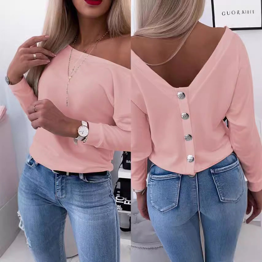 Dame Off-Shoulder Behagelig Sweatshirt Stilla