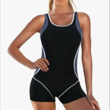 Dame Sporty Badedragt med Shorty-snit Skovae