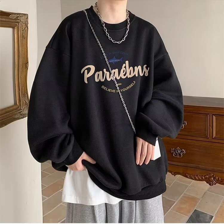 Damer afslappet sweatshirt med kreativt motiv og løs pasform Stilla