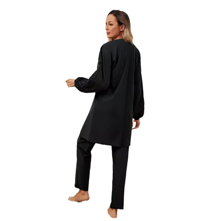 Damer Elegant Tunika-Outfit med Ruffles detaljer Stilla