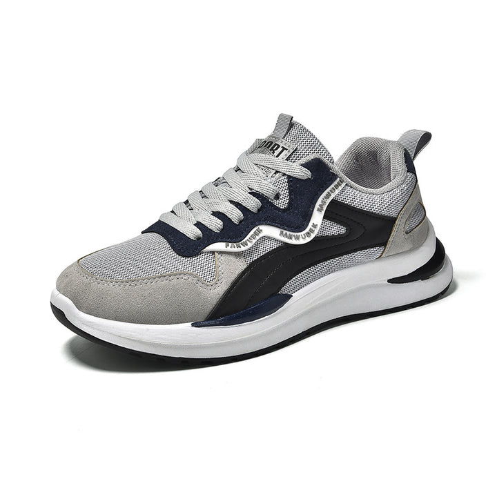Herrer sporty fritids sneakers med støddæmpning og åndbar mesh-konstruktion Stilla