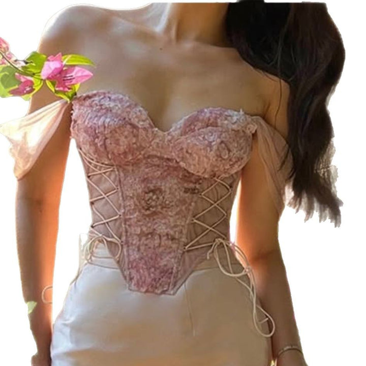 Dame KorrSettop med transparente ærmer Stilla