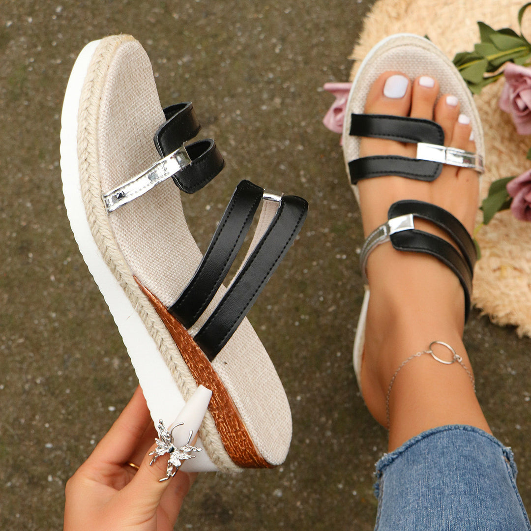 Dame Wedge-sandaler med åndbare remme og elegant spænde-prydning Stilla