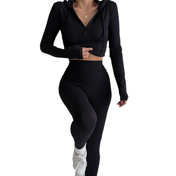 Kvinders afslappede langærmede jumpsuit med moderne stand-up krave og kontinuerlig lynlås Skovae