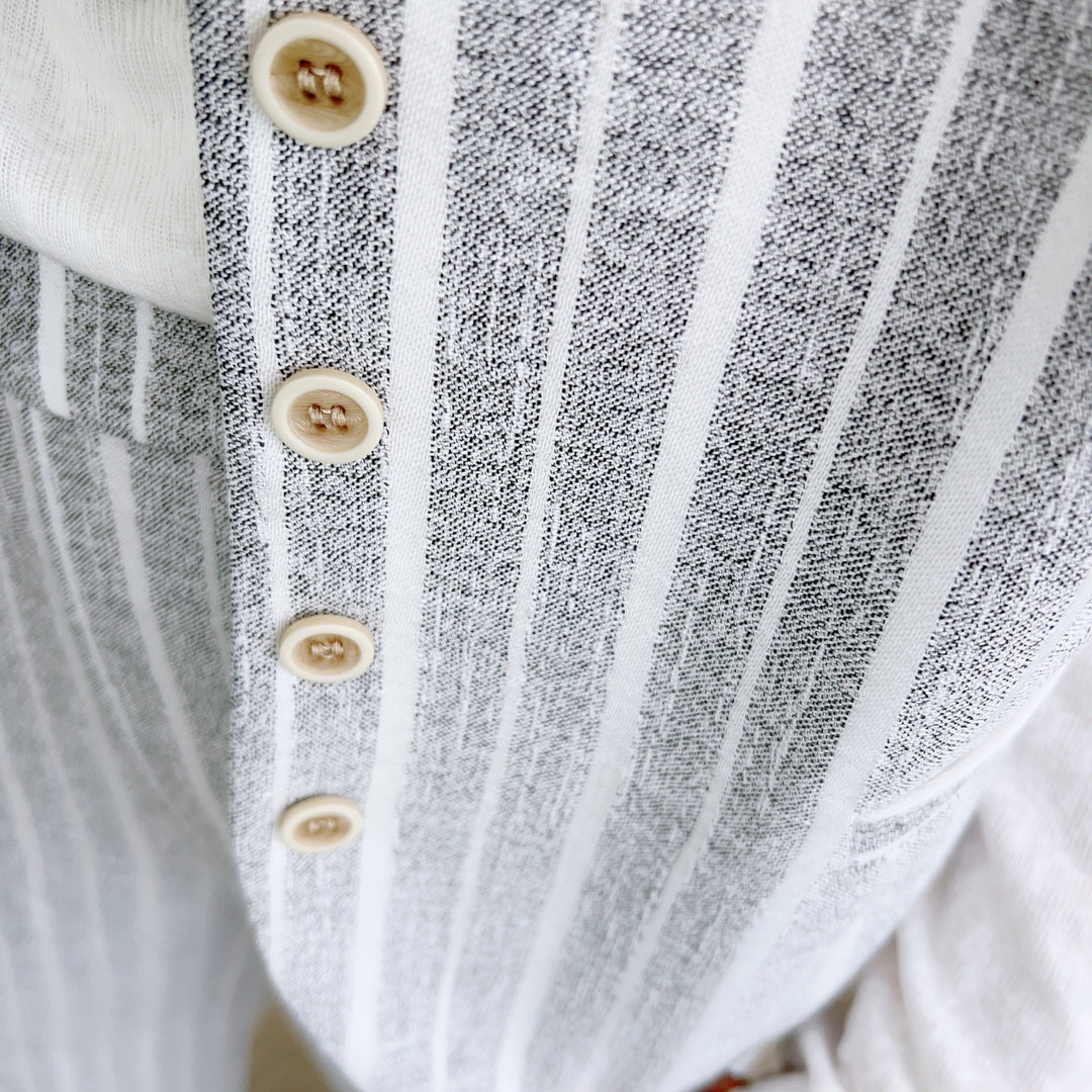 Dame elegant vest-bukser kombination med fine striber og moderne snit Stilla