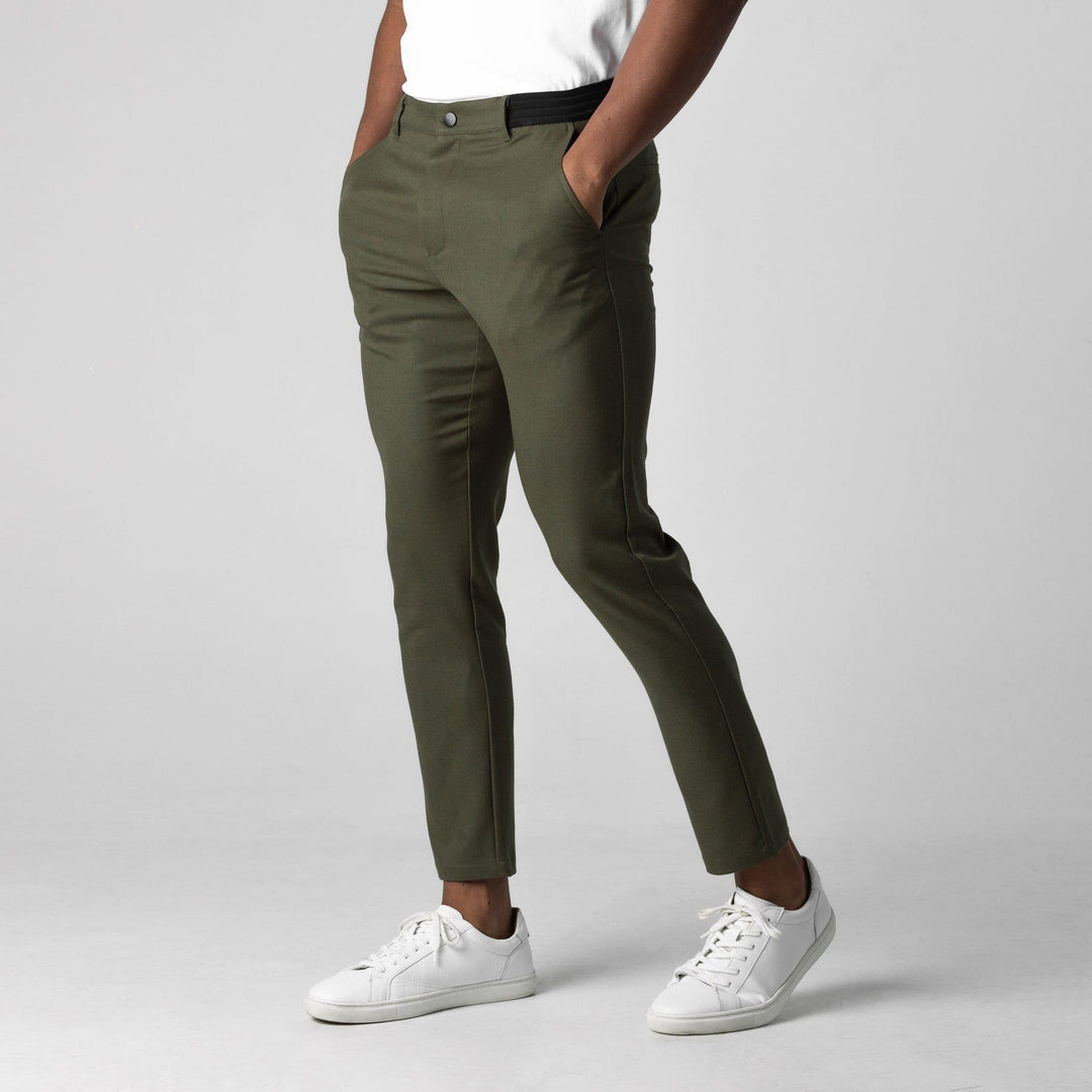Herrer Chino bukser med slim fit snit og elastisk talje Stilla