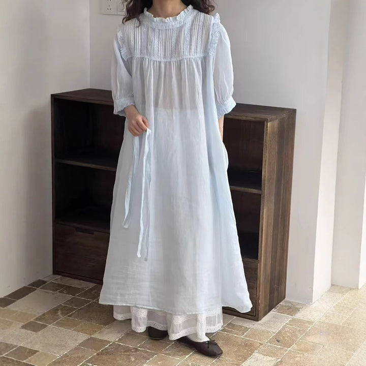 Femme Relaxed Fit Rüsch Maxi Kjole Stilla
