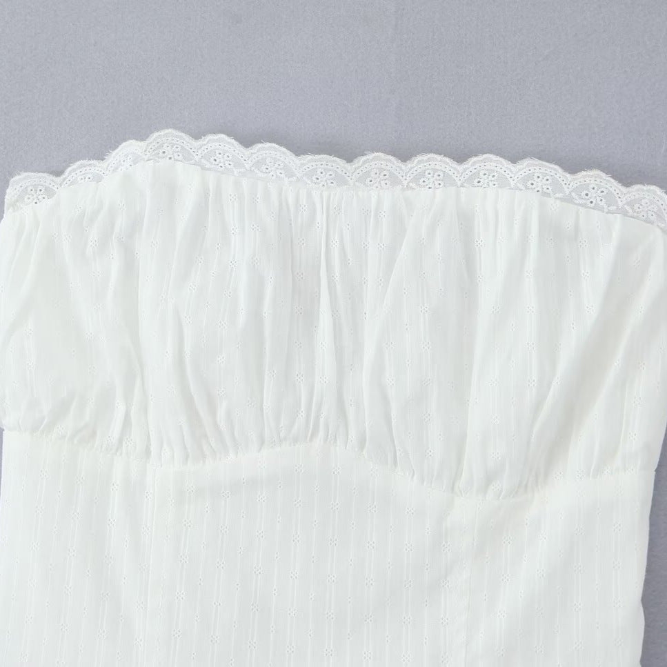 Stilla | Trendy Brystdetalje Mini Skørtedragt