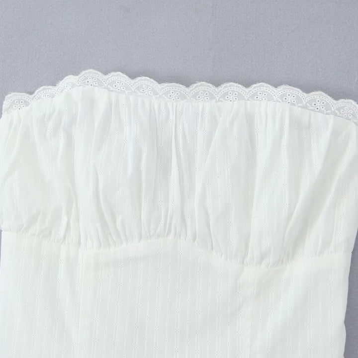 Stilla | Trendy Brystdetalje Mini Skørtedragt