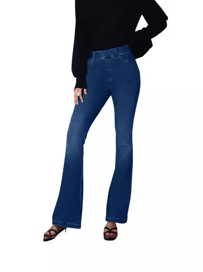 Damer High-Waist Flared Jeans med formschoen silhuet Stilla