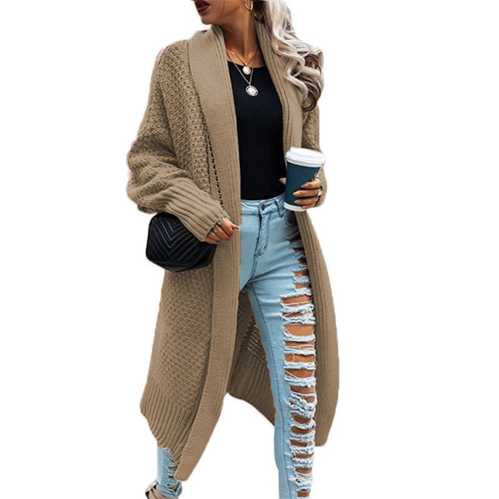 Kvindernes Chunky Strik Cardigan med Casual Fit og Elegant Stitch Struktur Stilla