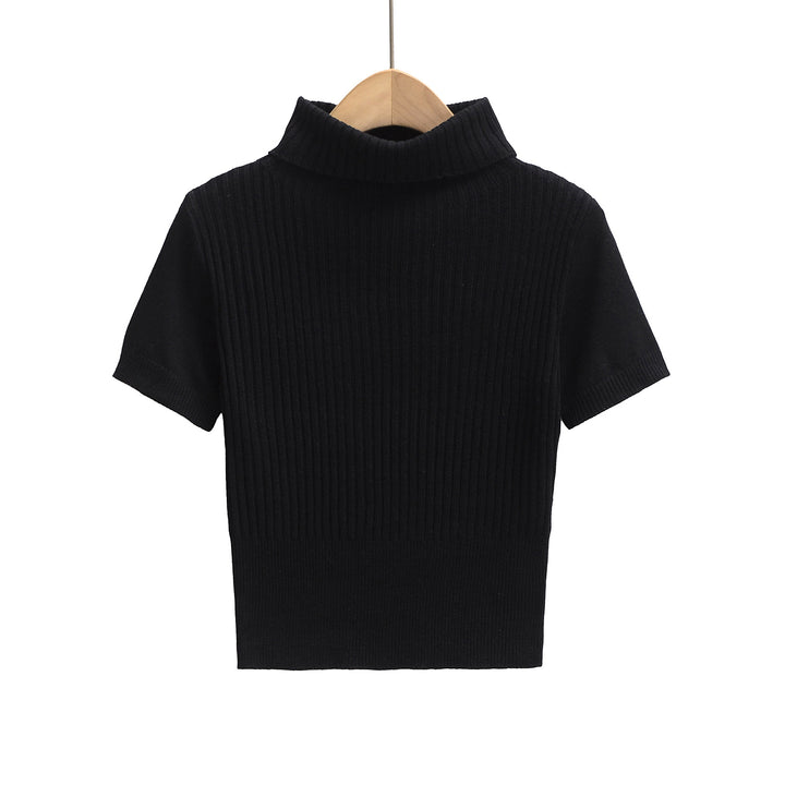 Dame Kortærmet Rullekravepullover Stilla