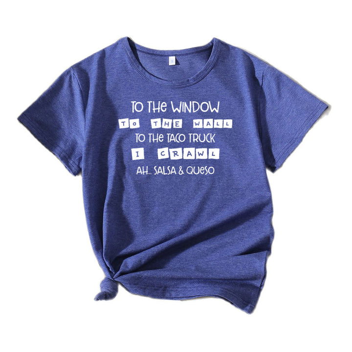 Kvinder Komedie Slogan Grafik T-Shirt Stilla