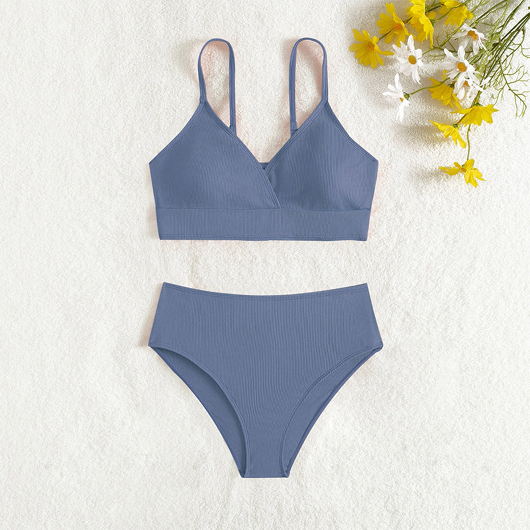 Damebikinier med elegant indpakningsdesign og justerbare stropper Stilla