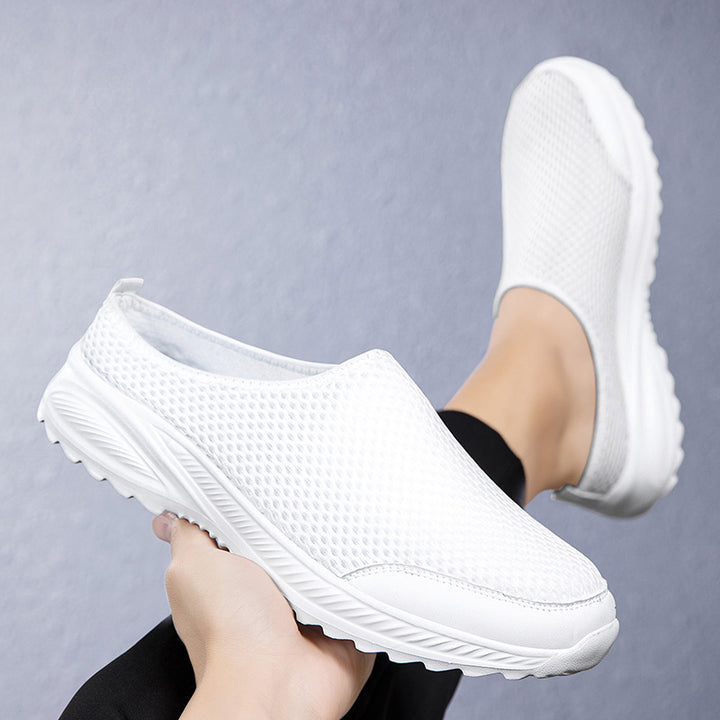 Unisex nan åndbar mesh-mule med skridsikker flex-sål og polstret komfortfodseng Skovae