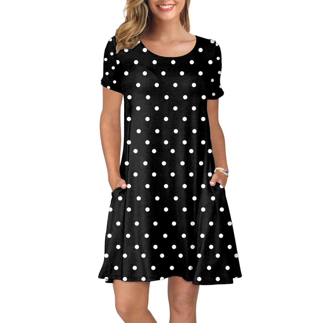 Dame sommerkjole med blomsterprint Stilla