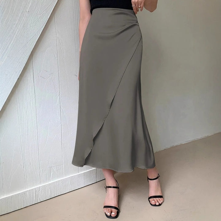 Dame nederdel med flydende snit og elegant drapering Skovae