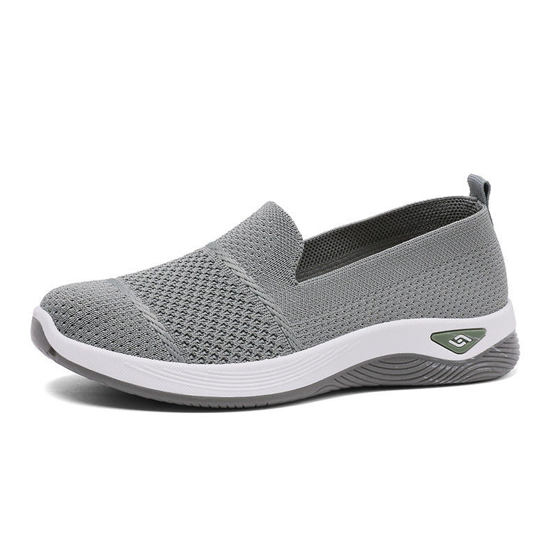 Dame Komfortable Slip-On Sneakers med åndbar strikkeflade og skridsikker sål Stilla
