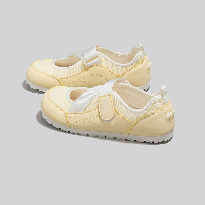 Dame fritids sneakers med elastisk velcro og komfortabel indersål Stilla