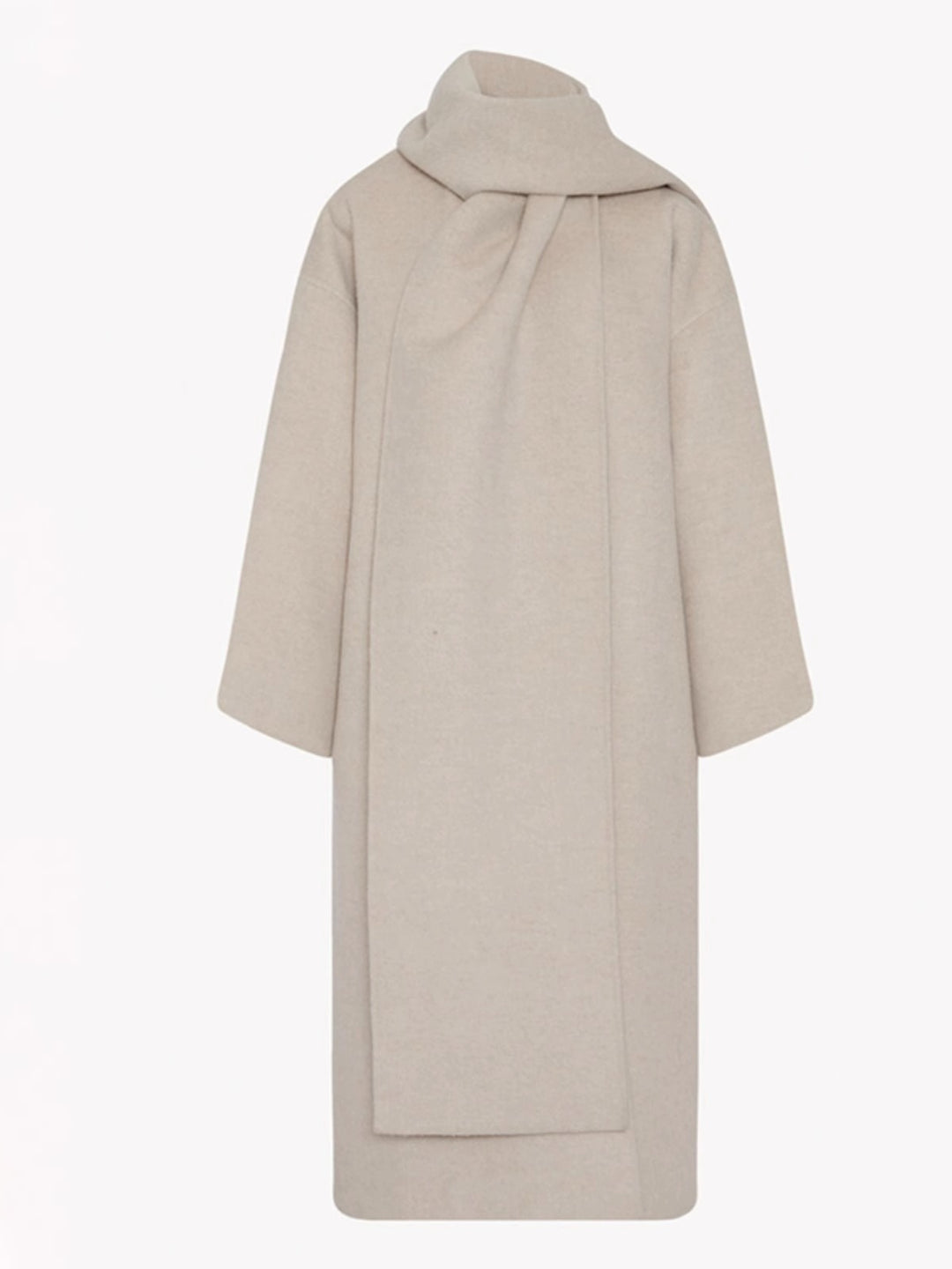 Kvinders elegante og tidløse uld poncho med tørklæde Stilla
