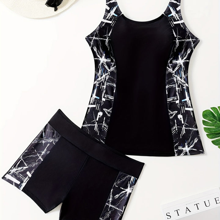 Dame Sport Tankini med glat snit og moderne design Skovae