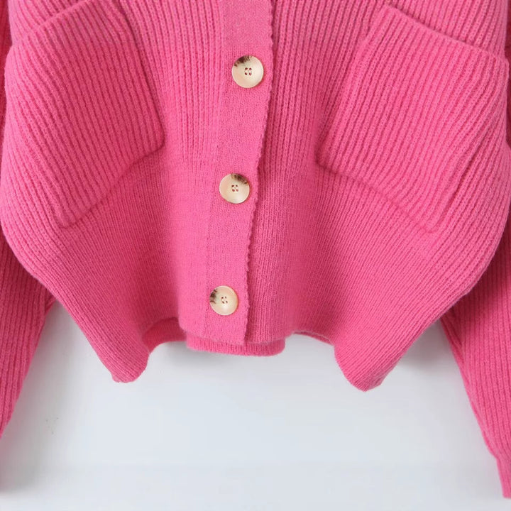 Kvinder Cozy Cardigan med hætte og knaplukning Stilla