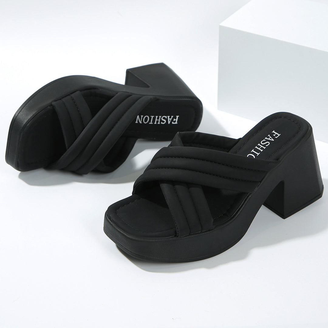 Dame Plateau-Sandaler i moderne design Stilla