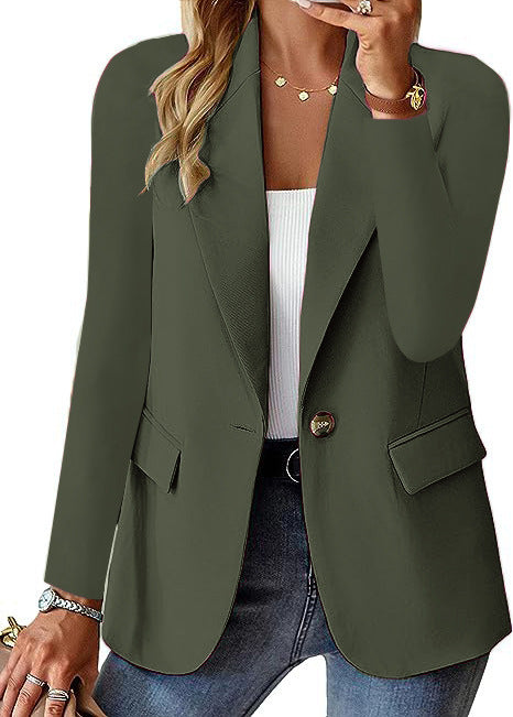Dame moderne blazer med figursyet snit og praktiske lommer Stilla