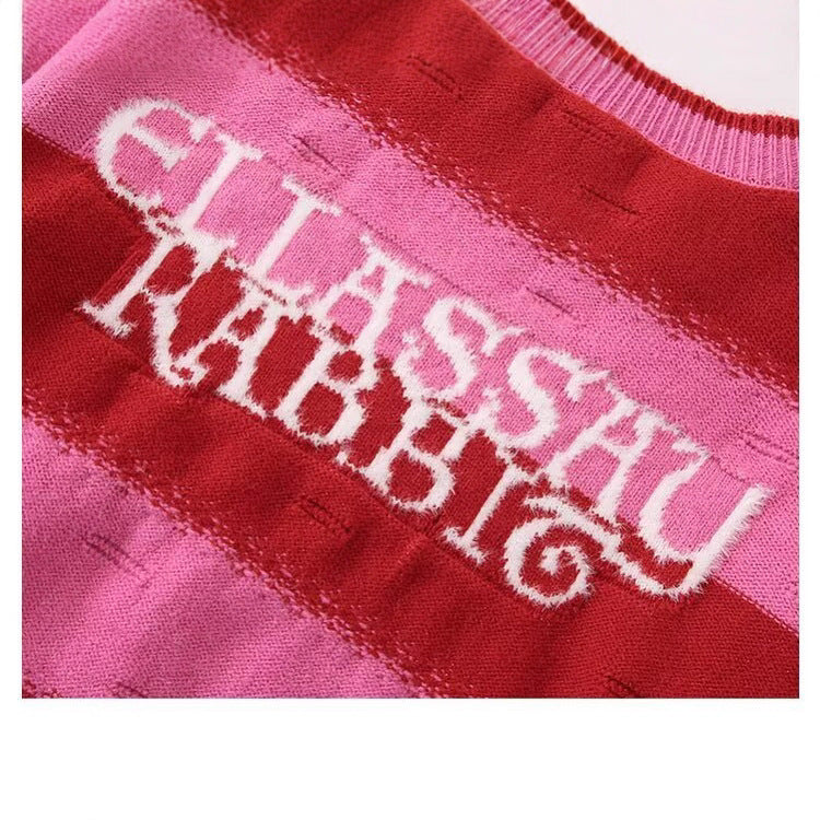 Kvinders sweater med unikt dyremotiv og trendy farvegradient Stilla