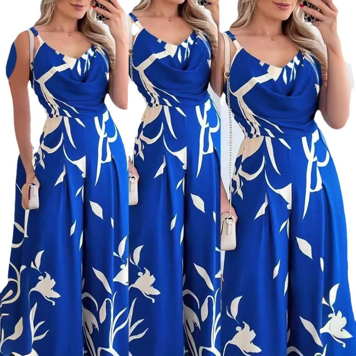 Dame Flydende Blomstertryk Overall Stilla