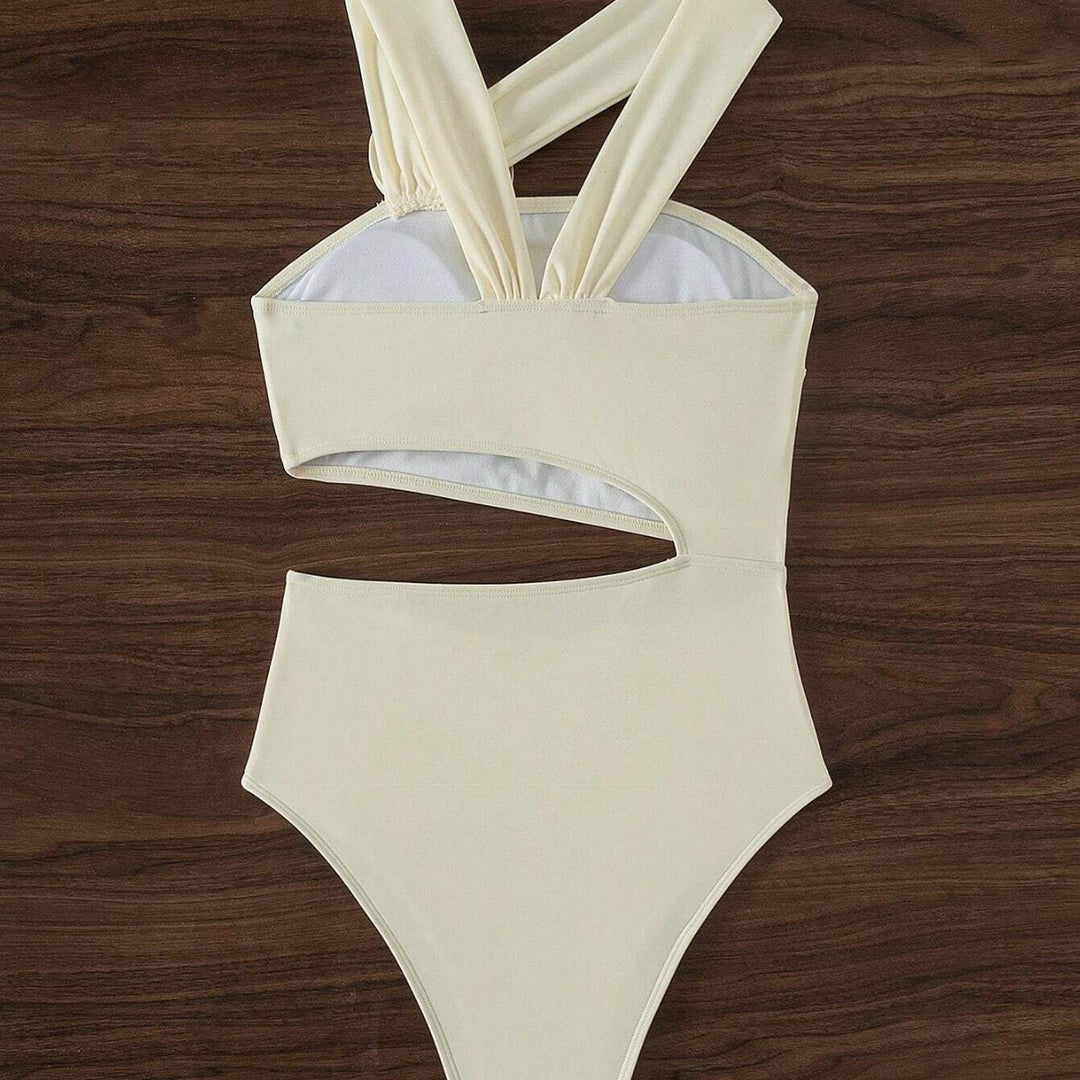 Femme Elegant En-skulder Badetøj Stilla