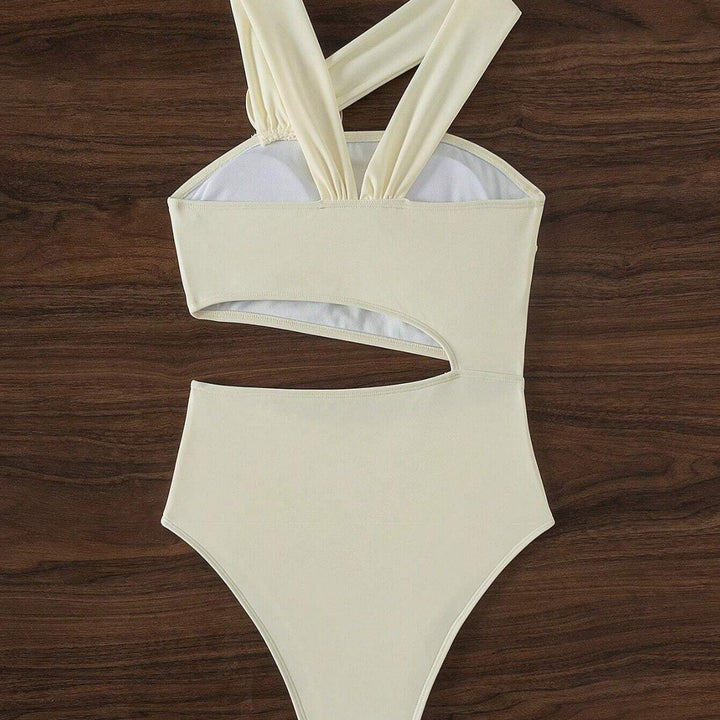 Femme Elegant En-skulder Badetøj Stilla