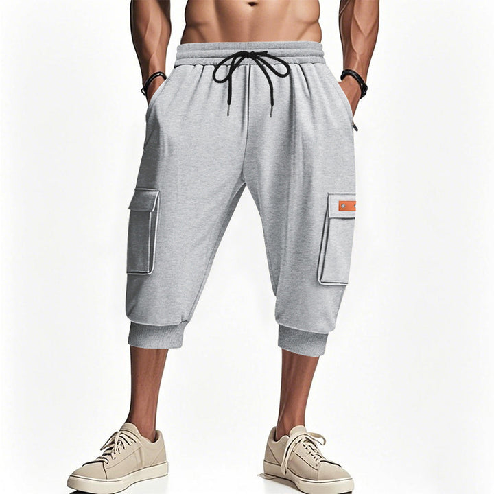 Herre cargo shorts med elastisk talje og sidelommer Stilla