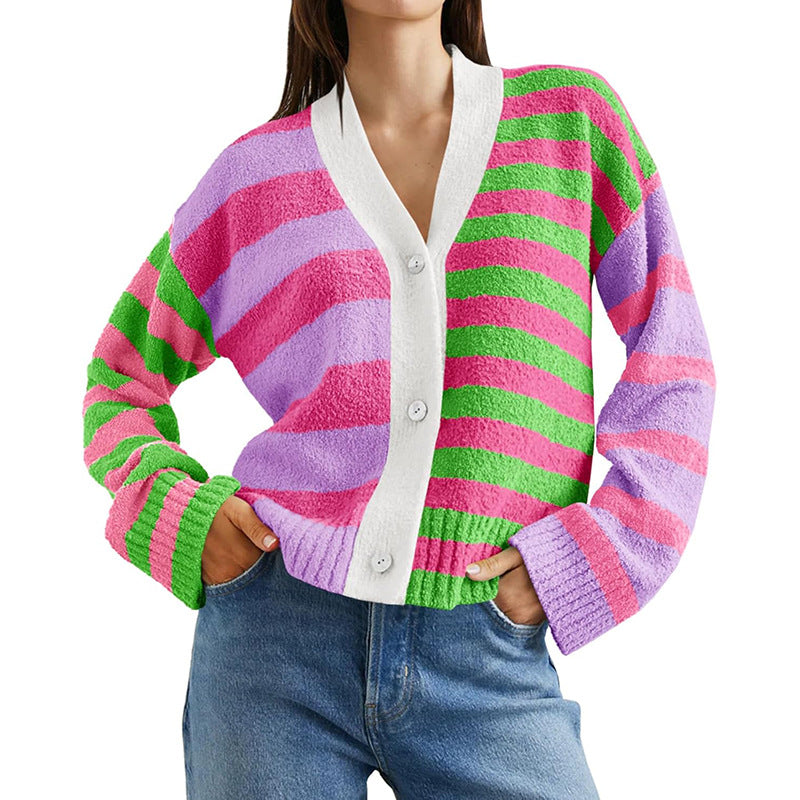 Dame Farvet Loungewear Jakke lavet af hyggeligt materiale Stilla