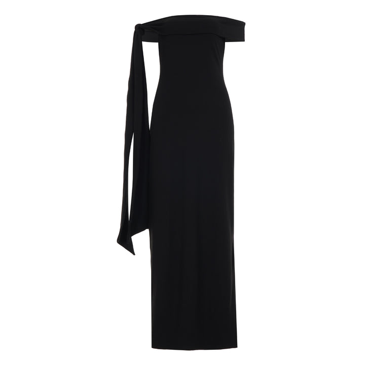 Damernes Off-Shoulder Maxikjole med elegant sløyfede koriske Skovae