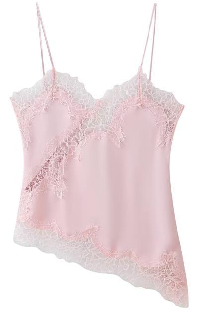 Dame romantisk blonde spaghetti top Skovae