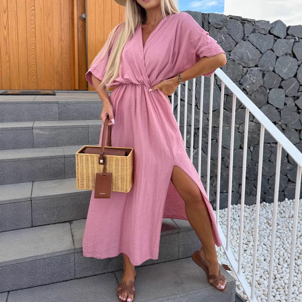 Elegant omslag kjole til damer Stilla