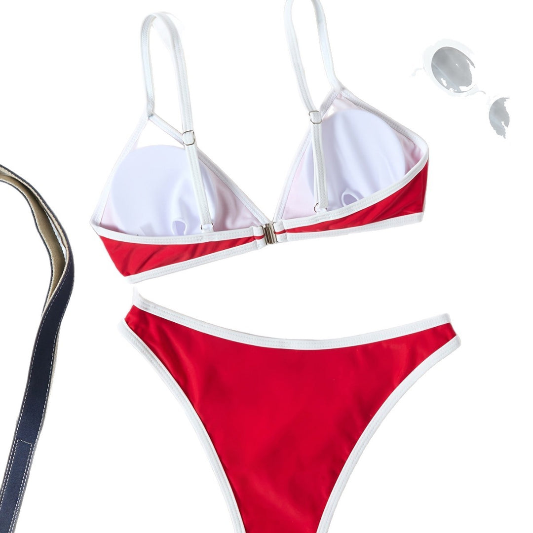 Dame Triangel-Bikini med justerbare stropper Skovae