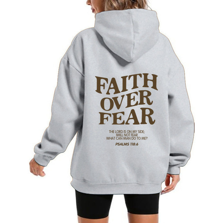 Kvinders hoodie med motiverende tekst og komfortabel pasform Skovae