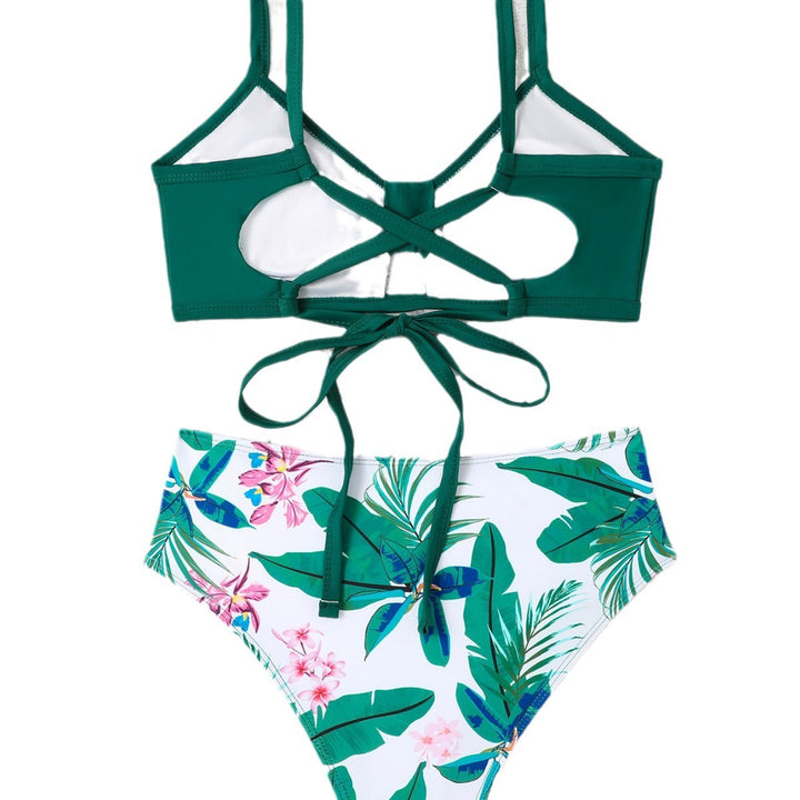 Dame Bikini-sæt med høj talje og dekorativ cut-out Stilla