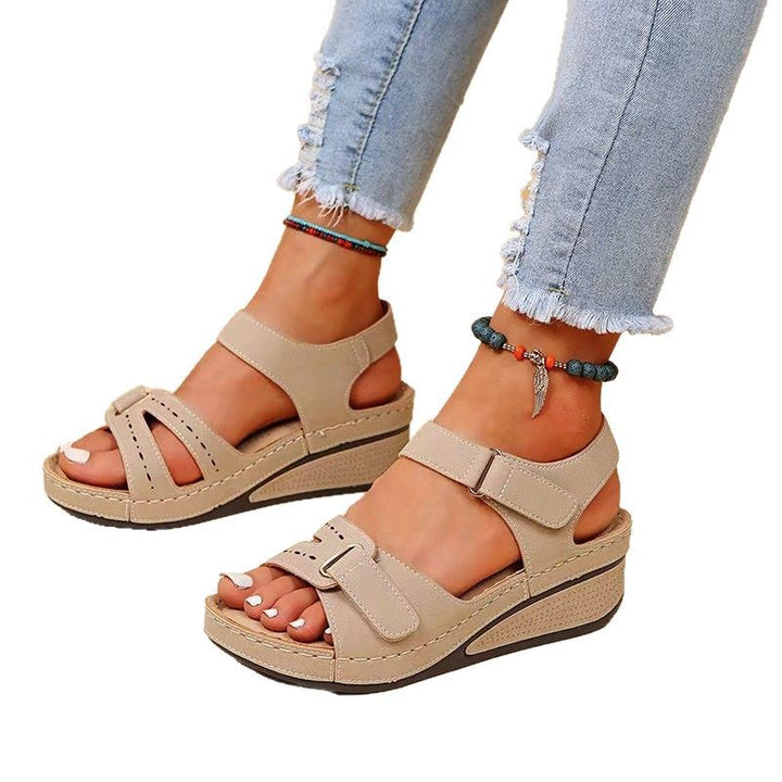 Dame Wedge-sandaler med justerbare stropper og anatomisk fodseng Stilla