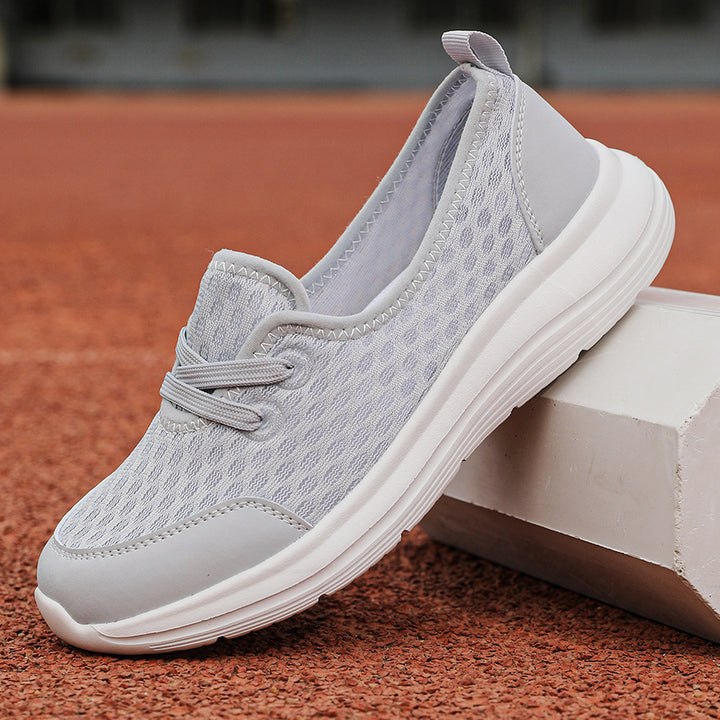 Dame nan åndbar slip-on sneakers med viskoelastisk indlægssål og skridsikker sål Skovae