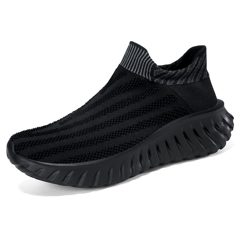 Unisex nan sømløs strik-sneaker med elastisk sokkrave og profileret dæmpningssålprofil Skovae