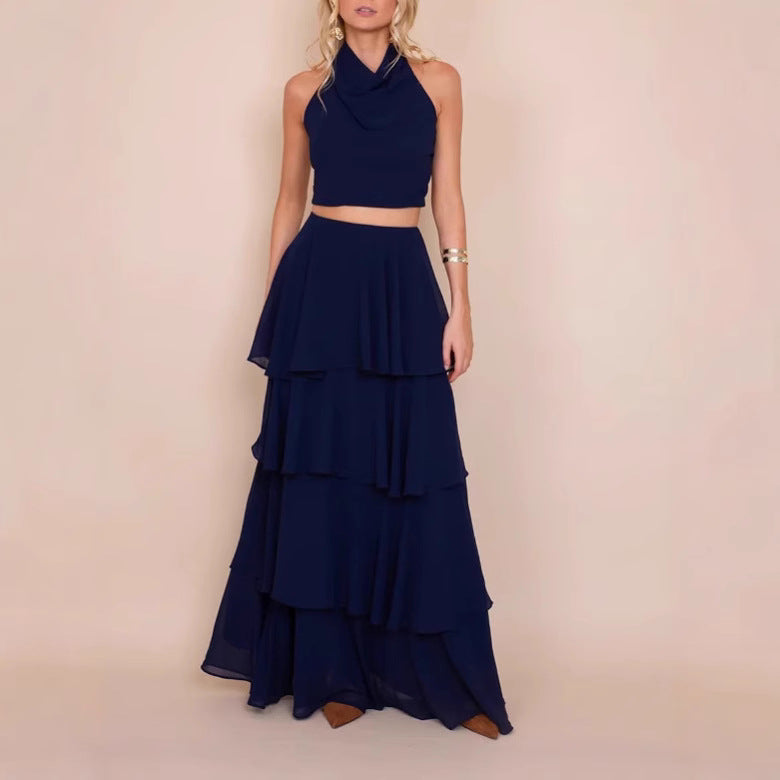 Femme To-Dele Chiffon Maxi Kjole Stilla