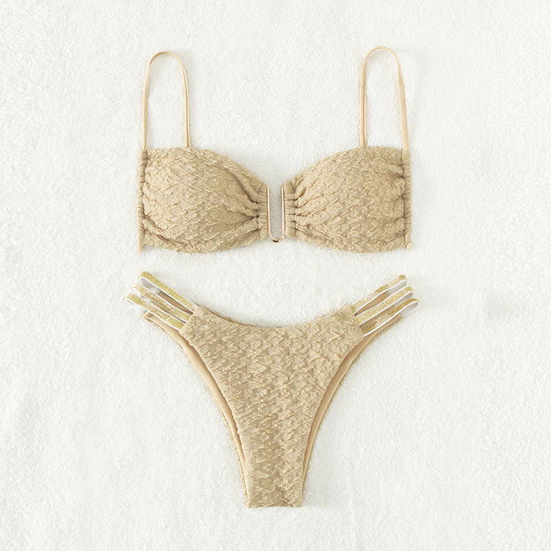 Dame Push-Up Bikini med raffineret snøre detaljer Skovae