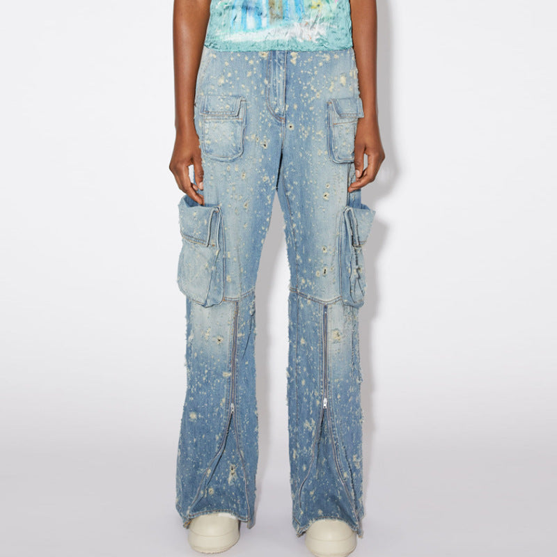 Dame Cargo-Jeans med innovativt design og funktionelle lommer Stilla